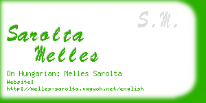 sarolta melles business card